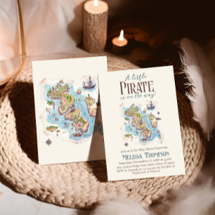 Invitation Petit pirate nautique C'est Baby shower garçon