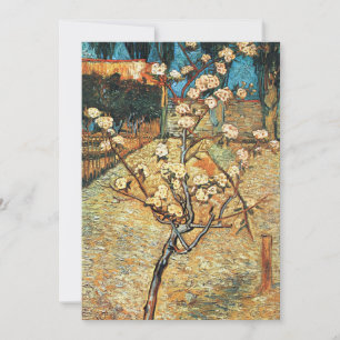 Invitation Petit poirier en fleurs par Vincent van Gogh
