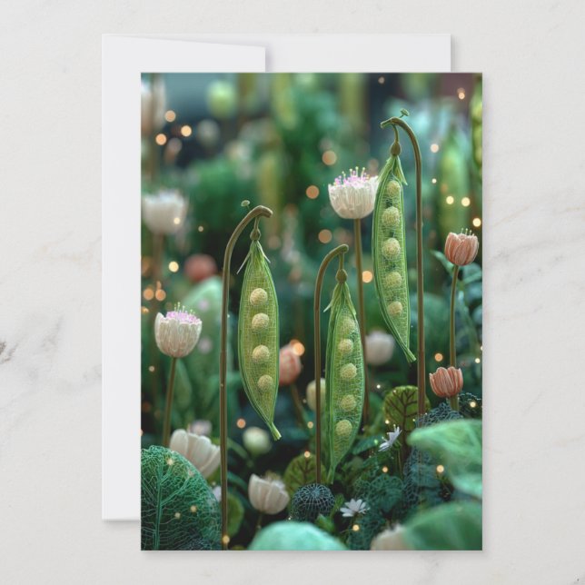 Invitation Petit Pois dans la Cosse | Petits Pois Cosy (Devant)