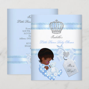 Invitation Petit Prince Baby Shower Ourson Mignon Jouet A