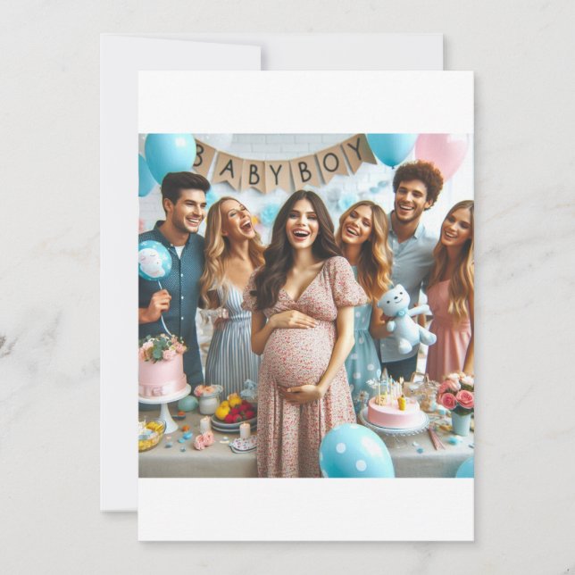 Invitation "Petit Prince en chemin : Baby shower (Devant)