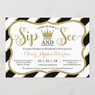 Invitation Petit Prince Sip et voir l'invitation Baby shower