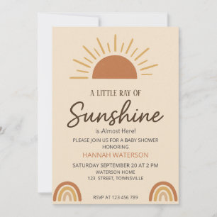 Invitation Petit Rayon de Soleil Boho – Baby Shower