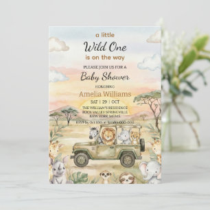 Invitation Petit Sauvageon en Route Baby Shower
