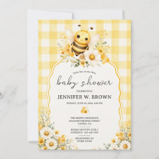 Invitation Petite abeille en route Baby Shower