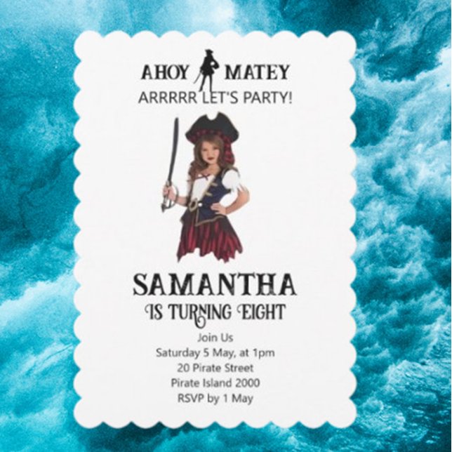 Invitation Petite aventure Pirate (You're Invited to a Pirate-Themed Birthday Party!)