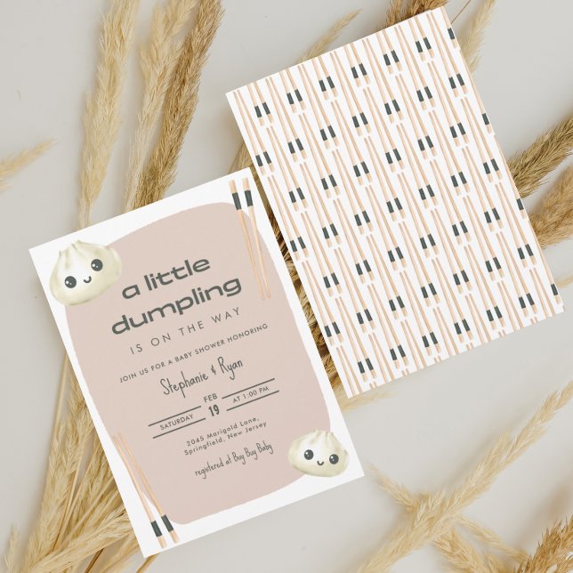 Invitation Petite Baby Shower Dumpling Dim Sum (Créateur téléchargé)