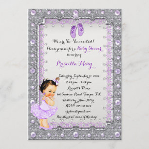 Invitation Petite Ballerina Baby shower Invitation, tendance