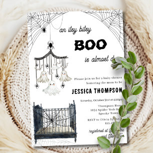 Invitation Petite Boo Itsy Bitsy Araignée Halloween Baby Show