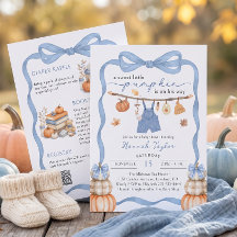 Petite Citrouille pour la Fête de Bébé d'Automne