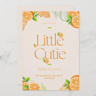Invitation Petite Cutie Baby shower Verdure Genre Neutre