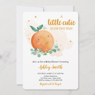 Invitation Petite Cutie Baby shower Verdure Sexe Neutre I