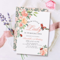 Petite dame Ladybug Rose fille 1er anniversaire