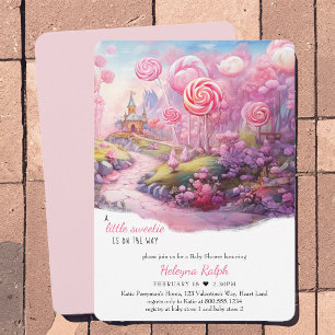 Invitation Petite douceur Fête Candyland Conte de fée Baby Sh