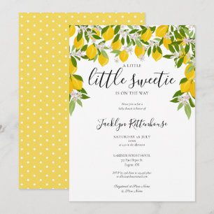 Invitation Petite Douceur Fleur de Citron Verdure Baby Shower