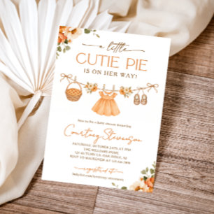 Invitation Petite Douceur Florale Baby Shower d'Automne