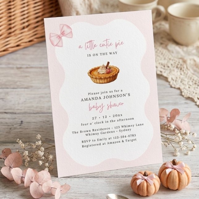 Invitation Petite Douceur Rose Fête de Naissance (Créateur téléchargé)