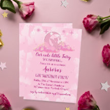 Petite fée rose enchanteresse dans les nuages Anni