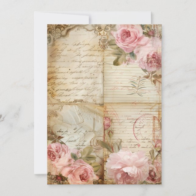 Invitation Petite Fête Bébé Little Blooms | Douces Pastels (Devant)