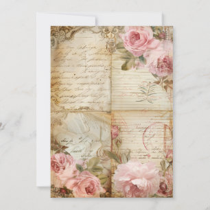 Invitation Petite Fête Bébé Little Blooms   Douces Pastels