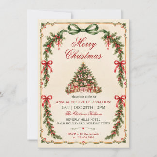 Invitation Petite fête de l'arbre de Noël