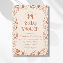 Petite Feuille de Citrouille Baby Shower d'Automne