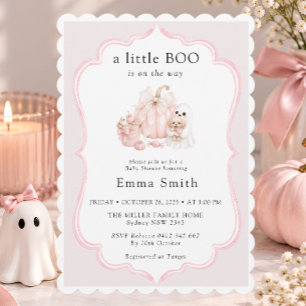 Invitation Petite Fille Halloween Bébé Fille Mignonne Célébra