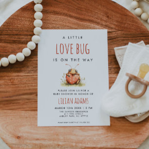 Invitation Petite Fille Papillon de l'Amour Baby Shower