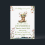 Invitation Petite grenouille Froggie 1er anniversaire<br><div class="desc">Cette adorable aquarelle petite grenouille design graphique en couleurs vives apportera de l'originalité à la première fête d'anniversaire de votre bébé. Il fait un cadeau merveilleux pour tout bébé qui appréciera cette oeuvre d'art. C'est le cadeau le plus délicieux pour la célébration de l'anniversaire de votre enfant. Si vous aimez...</div>