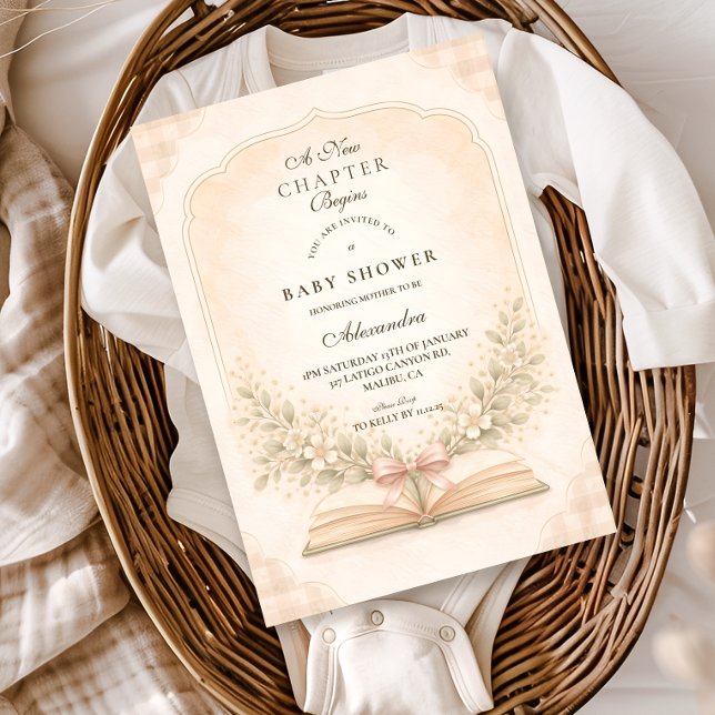 Invitation Petite Histoire Commence Baby Shower (Créateur téléchargé)