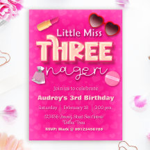 Petite Mademoiselle Threenager - 3e anniversaire f