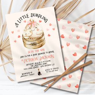 Invitation Petite maman Dumpling et Baby shower