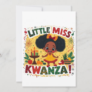 Invitation Petite Miss Kwanza Afro-Américaine Patrimoine Kwan