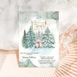 Invitation Petite ours Polaire est sur le chemin de Baby show