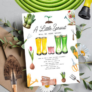 Invitation Petite Pommes de pluie rose Sprout Jardinage