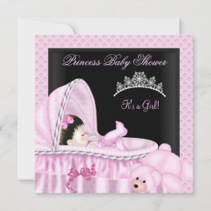 Invitation Petite princesse Baby shower fille Bassinette