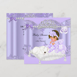 Invitation Petite princesse Baby shower fille Lavande pourpre
