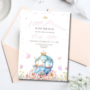 Invitation Petite Princesse Baby Shower Thème Royal Rose Fill