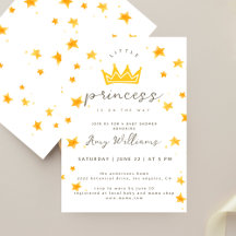 Petite Princesse En Route Boho Étoiles Baby Showe