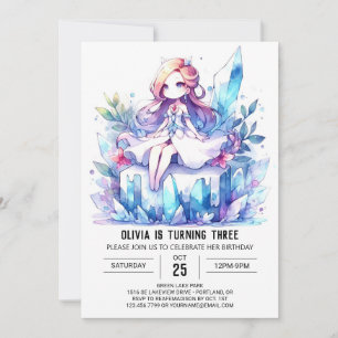 Invitation Petite princesse Whimsical