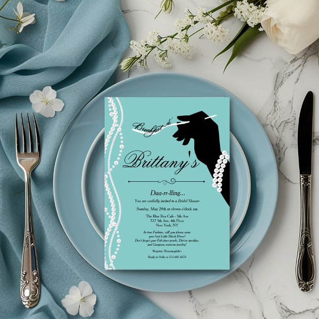 Invitation Petite Robe Noire Glamour Mariage (Créateur téléchargé)