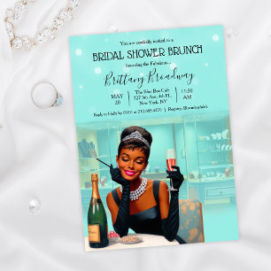 Invitation Petite robe noire mariée & Co Fête des mariées gla