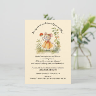 Invitation Petite souris Whimsical dans le Baby shower du jar
