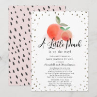 Petite teinte d'eau Baby shower blanc par courrier