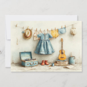 Invitation Petite violoniste – Fille de 1 an