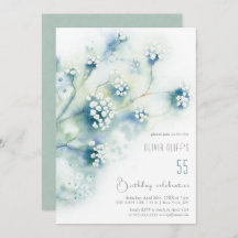 Petites Fleurs blanches Anniversaire N'importe que