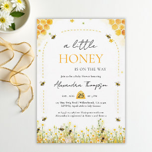 Invitation Petites Fleurs Sauvages Arch Fête Prénatale d'Été