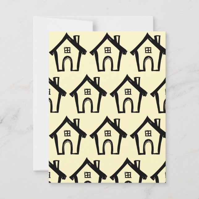 Invitation Petites Maisons Noires, Nous Avons Déplacé Des Car (Devant)