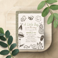 Petits Insectes Champignon Gribouillis Garçon Baby