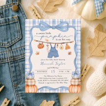 Petits vêtements Citrouilles Baby shower d'automne